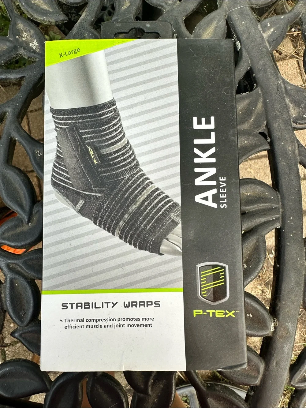 Black Ankle Sleeve Stability Wrap - X-Large